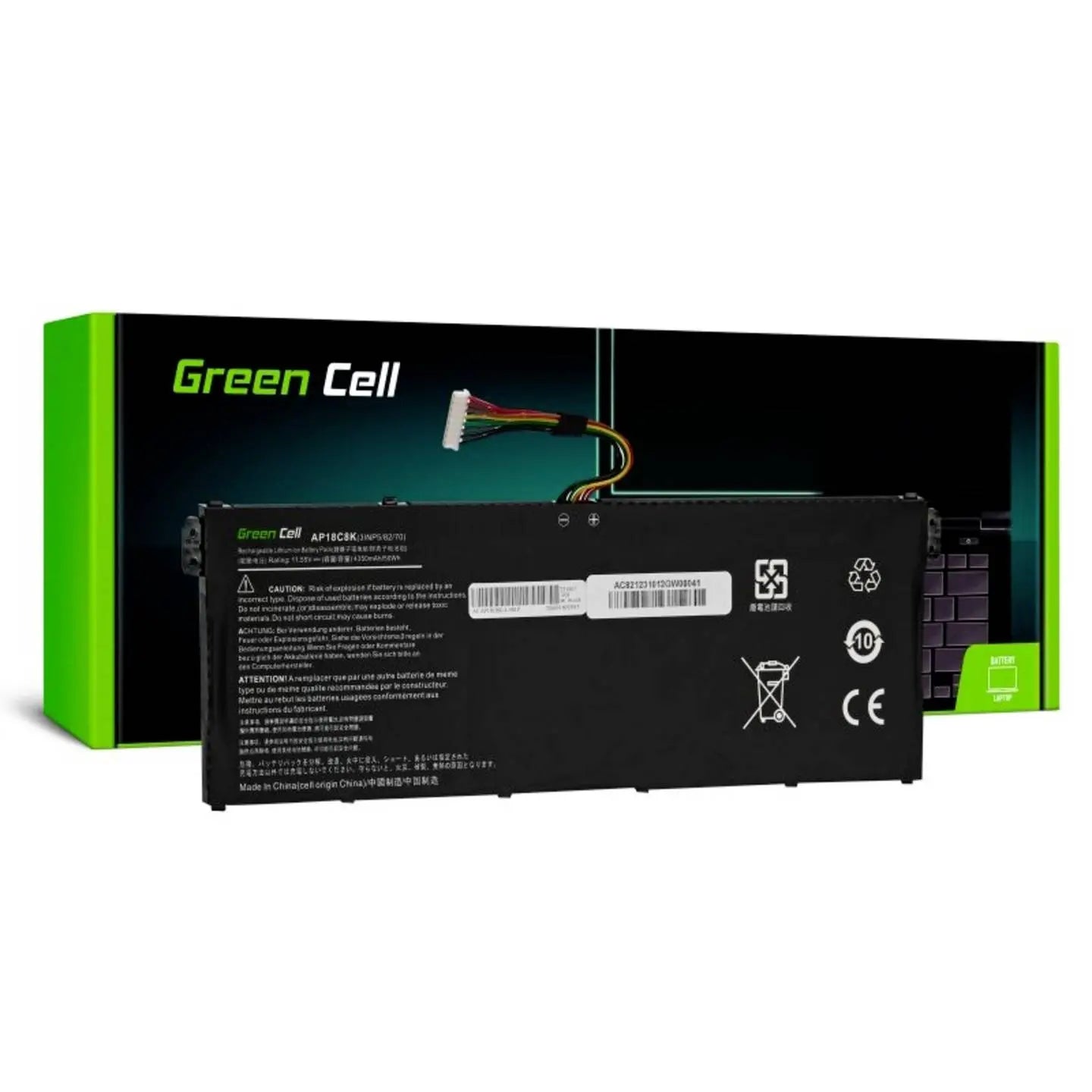 B-Ware Green Cell Notebook Akku Batterie Ersatzakku Acer Aspire Swift Ap18 C4 K Ap18 C8 K  - 5902701412524