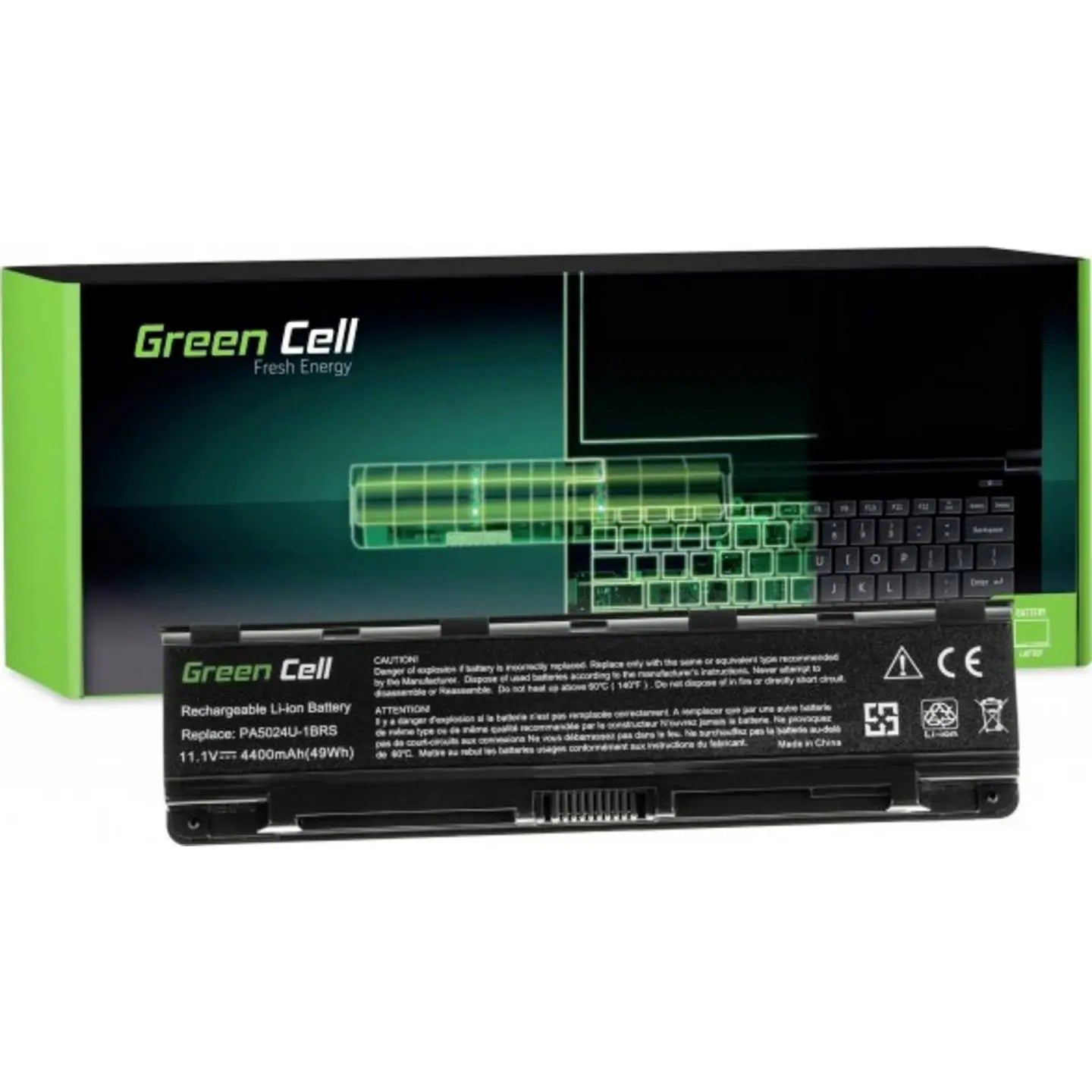 B-Ware Green Cell Notebookakku Laptopakku Ersatzakku Toshiba Satellite C850 Pa5024 U Akku - 5902701419318