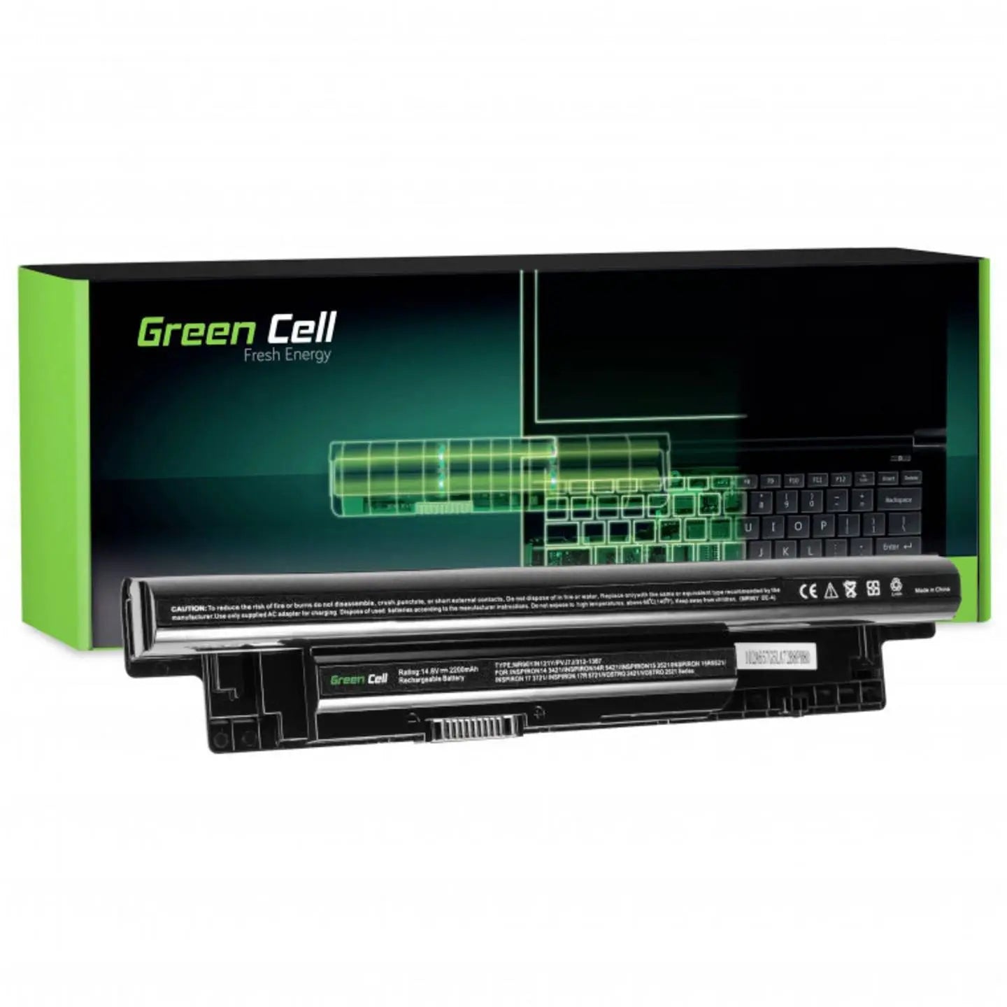 B-Ware Green Cell Laptop Akku Batterie Dell Notebook Akku Mr90 Y Xcmrd Inspiron 2200 M Ah - 5902719423635