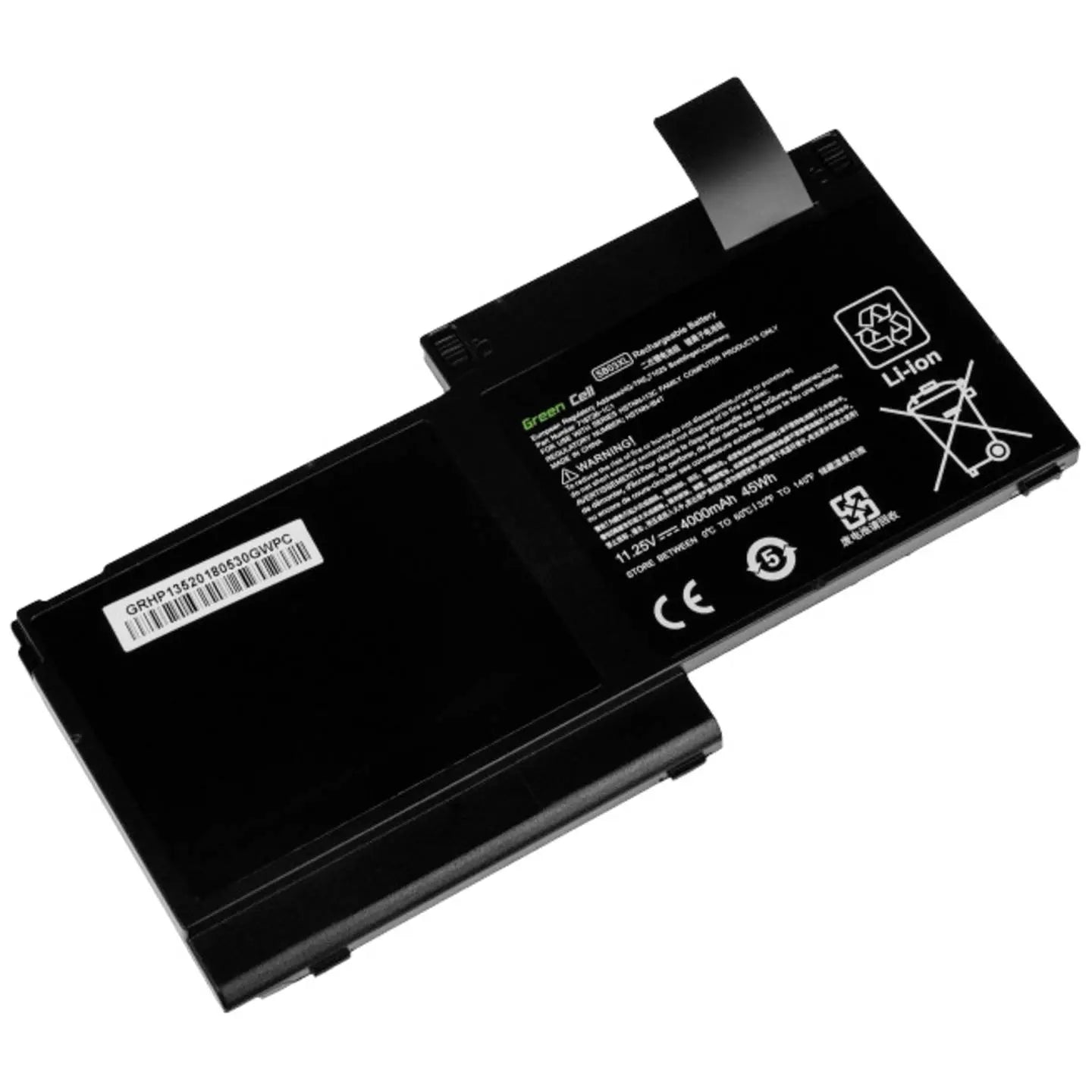 B-Ware Green Cell Notebook Akku Ersatzbatterie Sb03 Xl Hp Elite Book 720 G1 4000 M Ah - 5903317223542