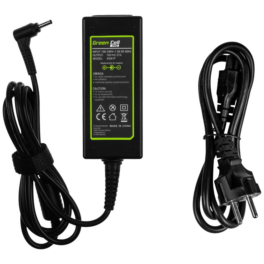 Green Cell Gc Ad61 P Notebook Netzteil 45 W 19 V 2.37 A Laptop Zubehör 3 Stück B-Ware