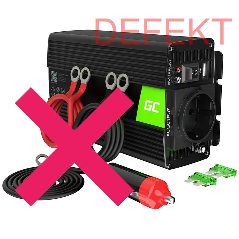 D-Ware Green Cell Wechselrichter Inv16 500 W 12 V   230 V Strom Inverter Defektware - 5903317226901