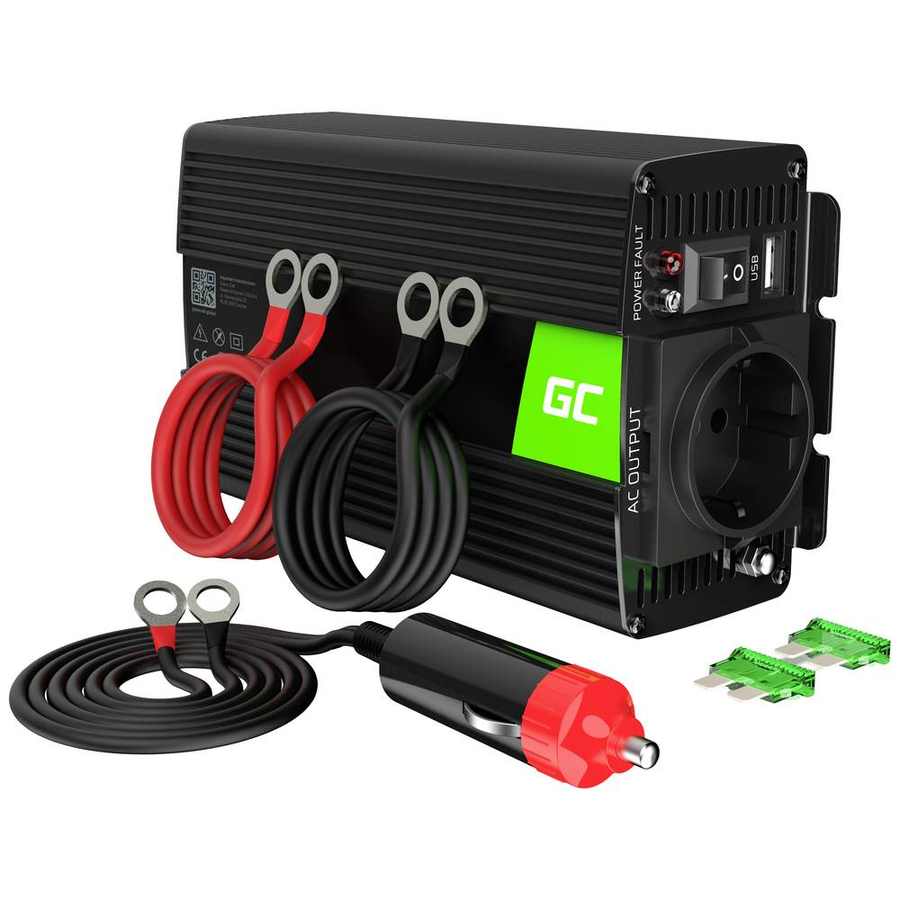 Green Cell Wechselrichter Inv16 500 W 12 V   230 V Strom Inverter Stromwechsler B-Ware - 5903317226901