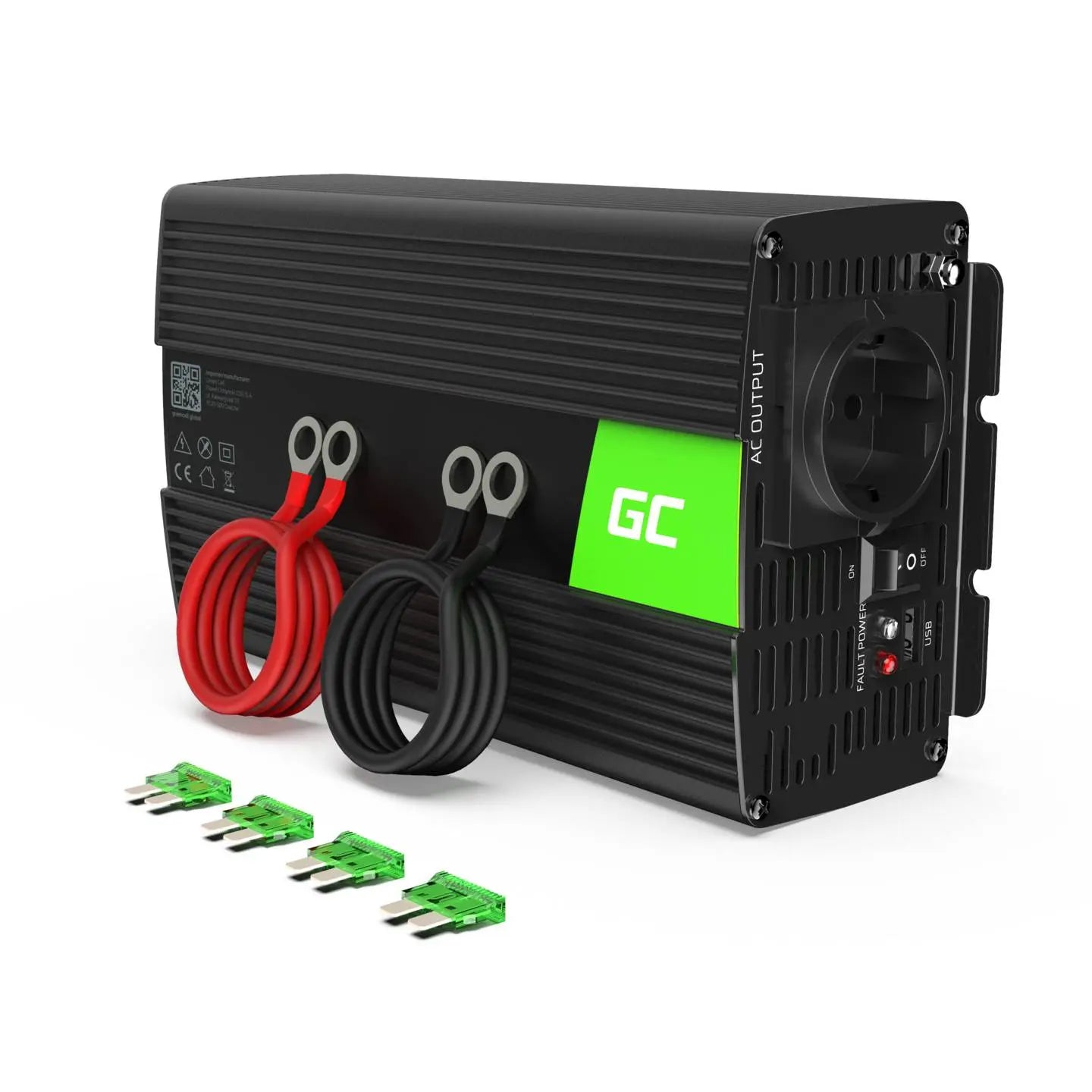 B-Ware Green Cell Wechselrichter Spannungswandler Sinuswelle 230 V Autobatterie Haushalt