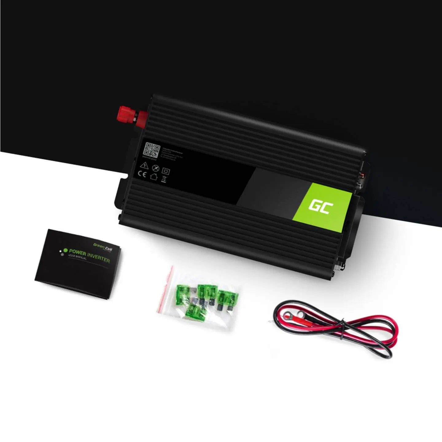 B-Ware Green Cell Wechselrichter Spannungswandler Sinuswelle 230 V Autobatterie Haushalt