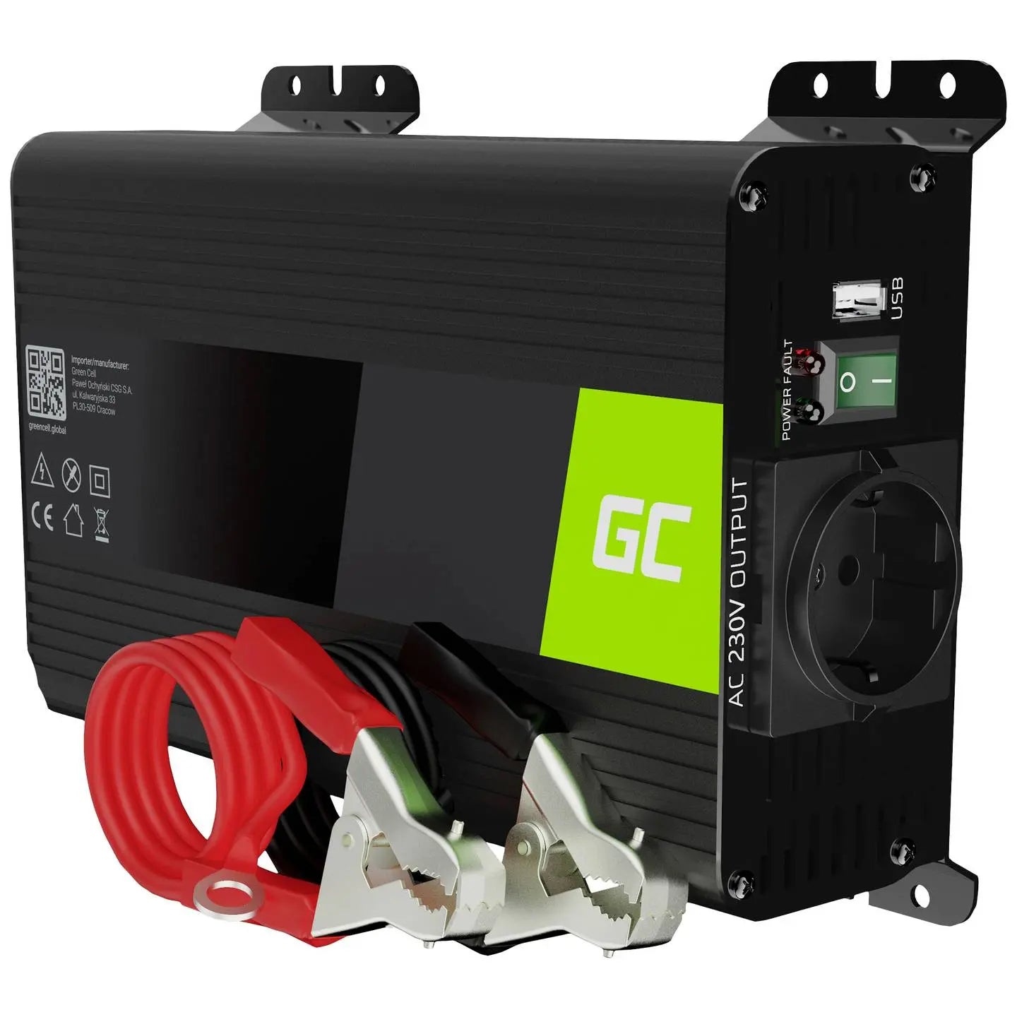 B-Ware Green Cell Wechselrichter Inverter Pro Invgc05 Sinuswelle Steckdose 12 V 230 V - 5907813963629