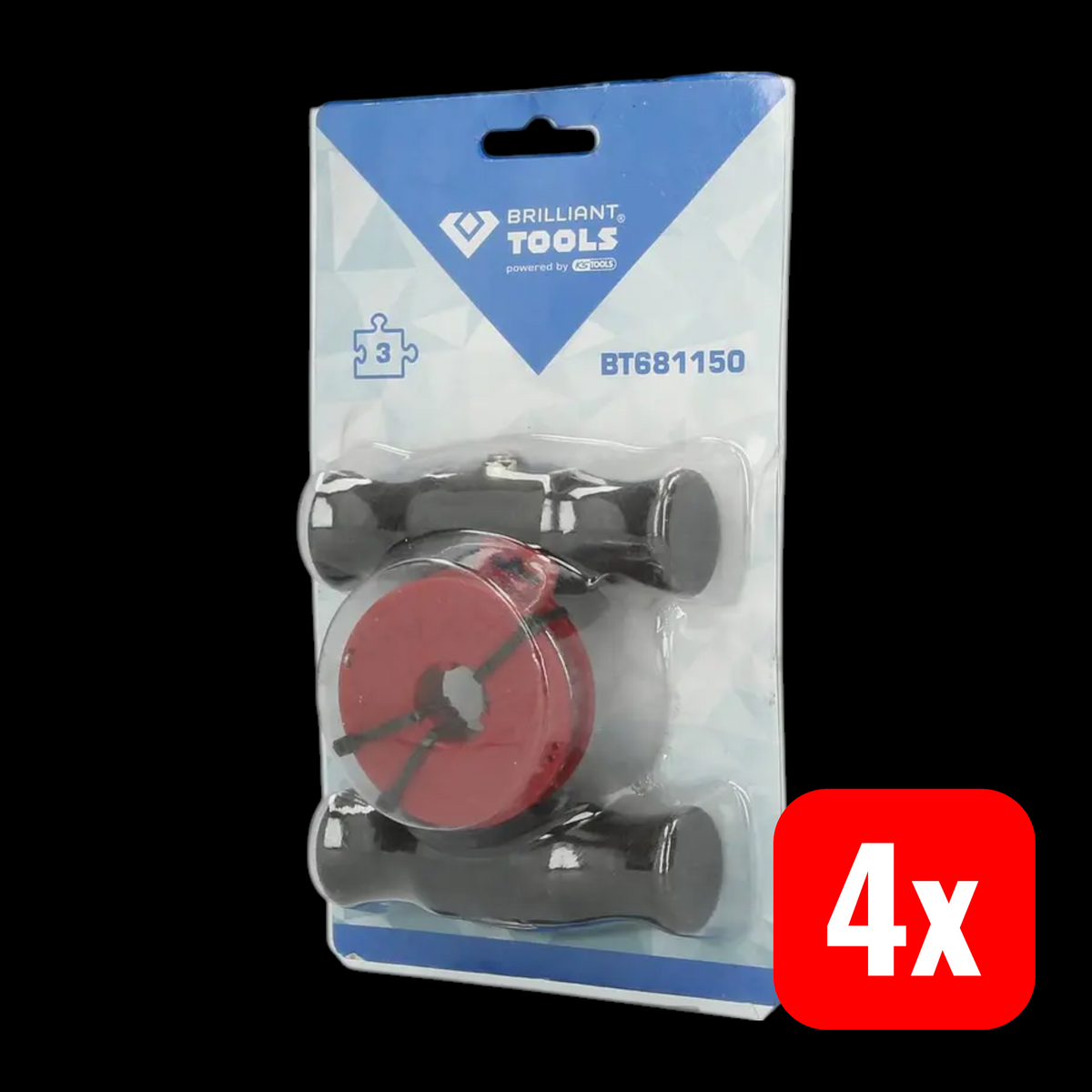 Brilliant Tools Griffe Ziehdraht Scheibenausschneider Autoglas 3-teilig 4 SETS - 4042146781463