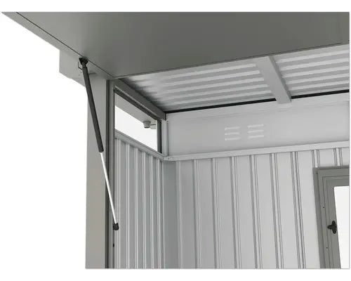 B-Ware Konsta Gartenhaus Gartenschrank Grillhaus Synonym Frontseite Grau Aluminium - 4306516693603
