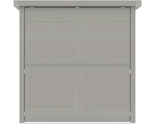 B-Ware Konsta Gartenhaus Gartenschrank Grillhaus Synonym Frontseite Grau Aluminium - 4306516693603