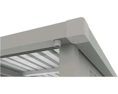 B-Ware Konsta Gartenhaus Gartenschrank Grillhaus Synonym Frontseite Grau Aluminium - 4306516693603