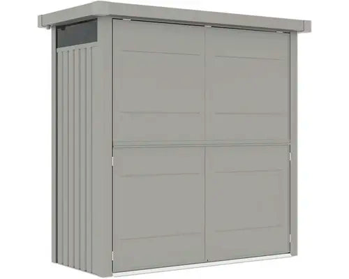 B-Ware Konsta Gartenhaus Gartenschrank Grillhaus Synonym Frontseite Grau Aluminium - 4306516693603