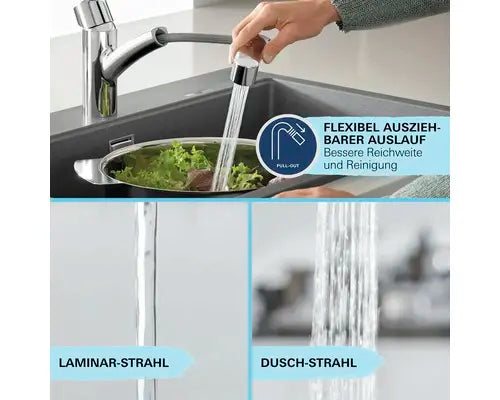 B-Ware Grohe Armatur Küchenarmatur Wasserhahn Brause Quickfix Chrom Start 30307001 - 4005176635878