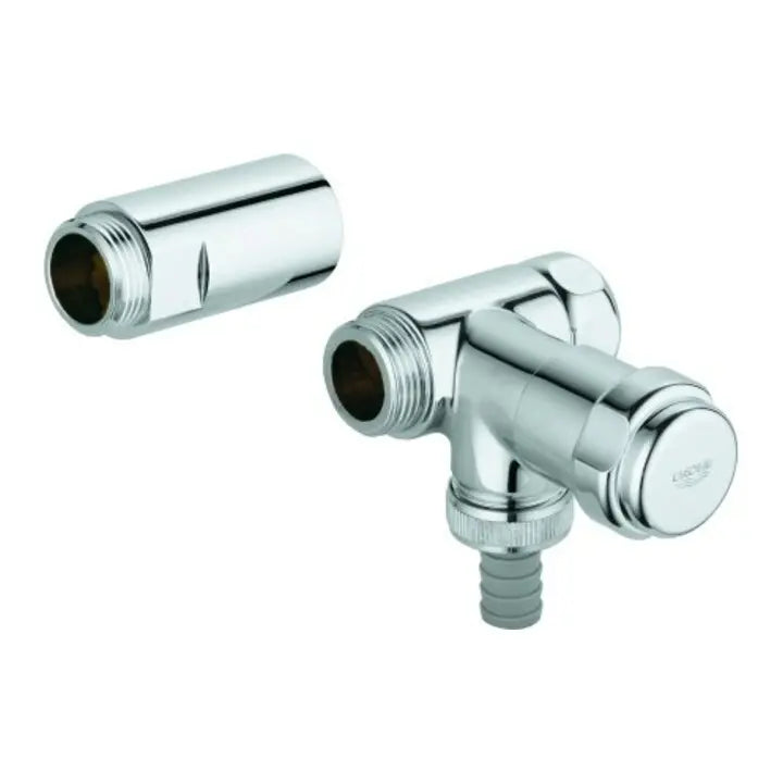 B-Ware Grohe Ventil Absperrhahn Batterie Chrom Rückflussverhinderer Wandmontage - 4005176282010