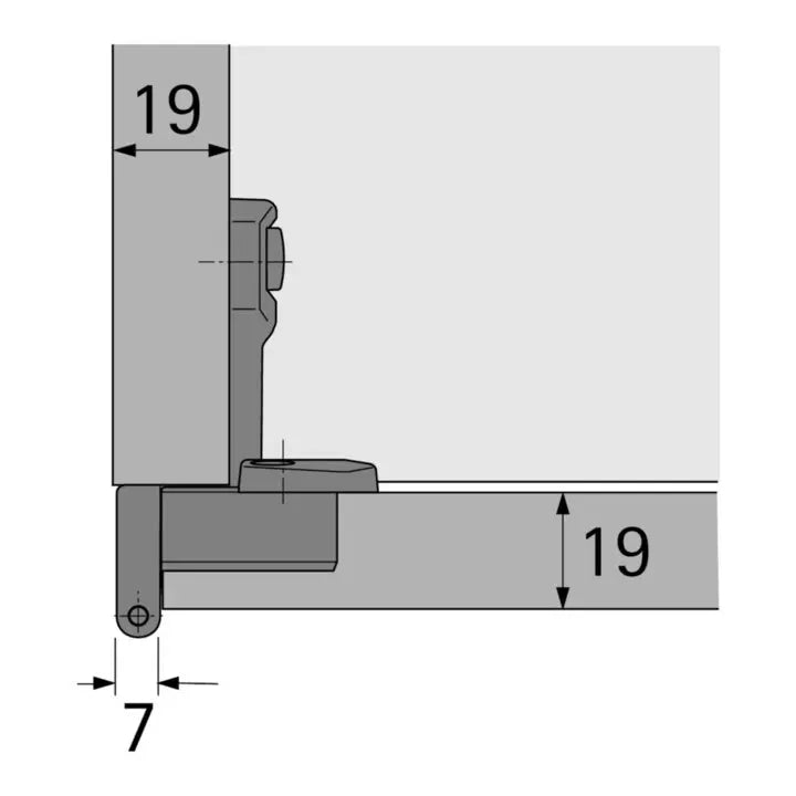 B-Ware Hettich Scharnier Grundscharnier Möbel Selekta Pro2000 Vorliegend Nickel 9 Stück - 4023149407819
