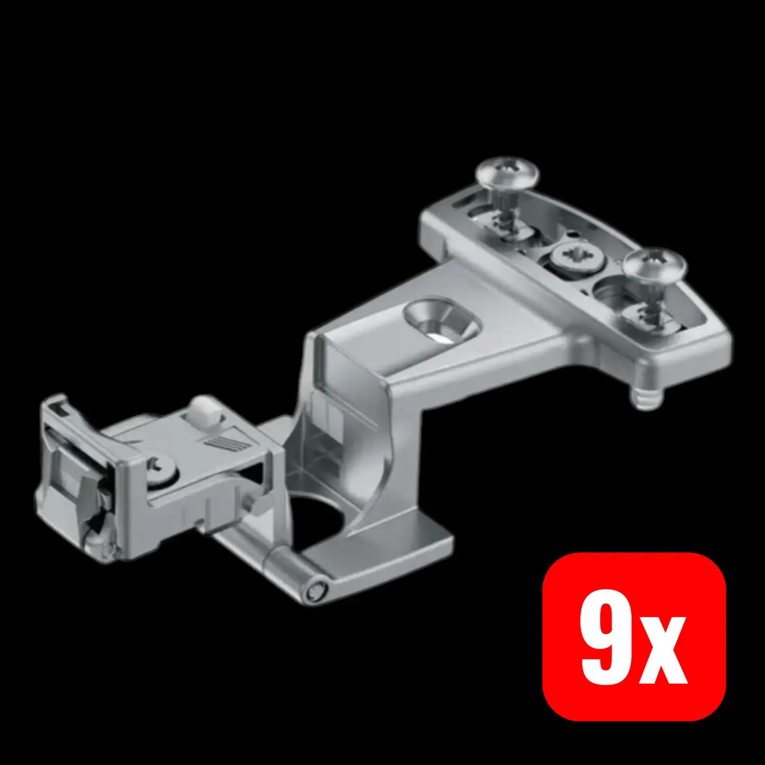B-Ware Hettich Scharnier Grundscharnier Möbel Selekta Pro2000 Vorliegend Nickel 9 Stück - 4023149407819