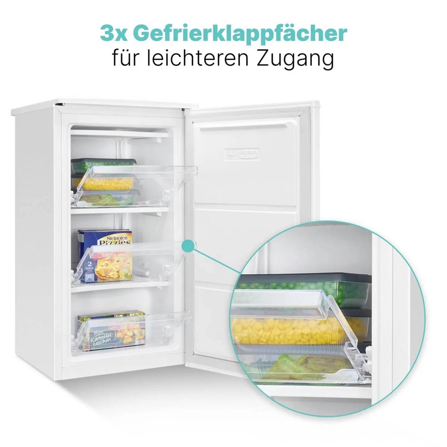 D-Ware Bomann Gefrierschrank Tiefkühler Gs 7256 Standgerät 60l Eek E Weiß Defektware - 4004470772562