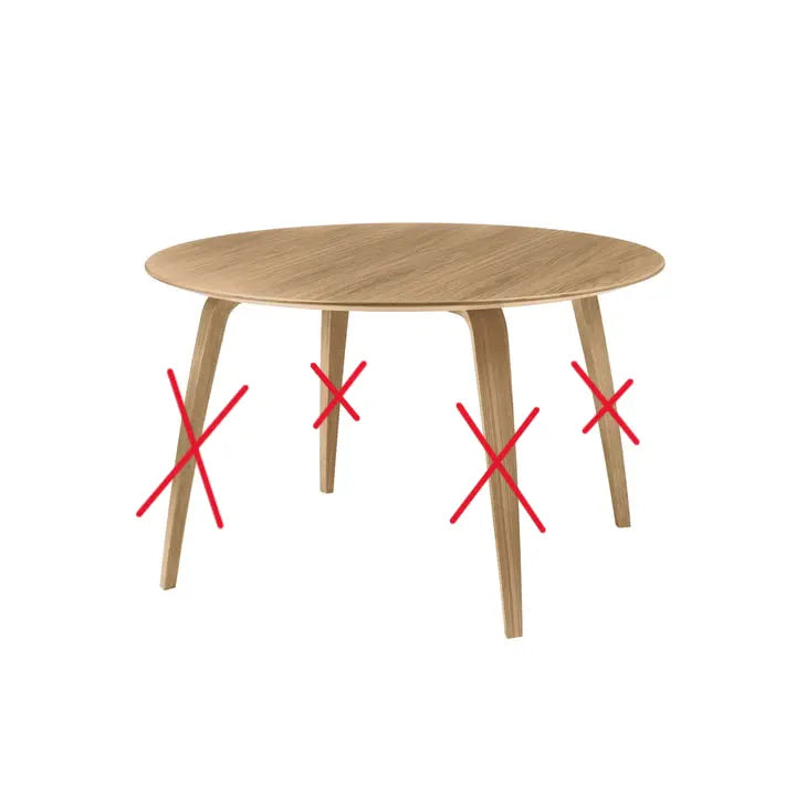 B-Ware Gubi Esstisch Tisch Küchentisch Esstisch Beistelltisch ø 120x72 Nur Tischplatte - 5710902886378