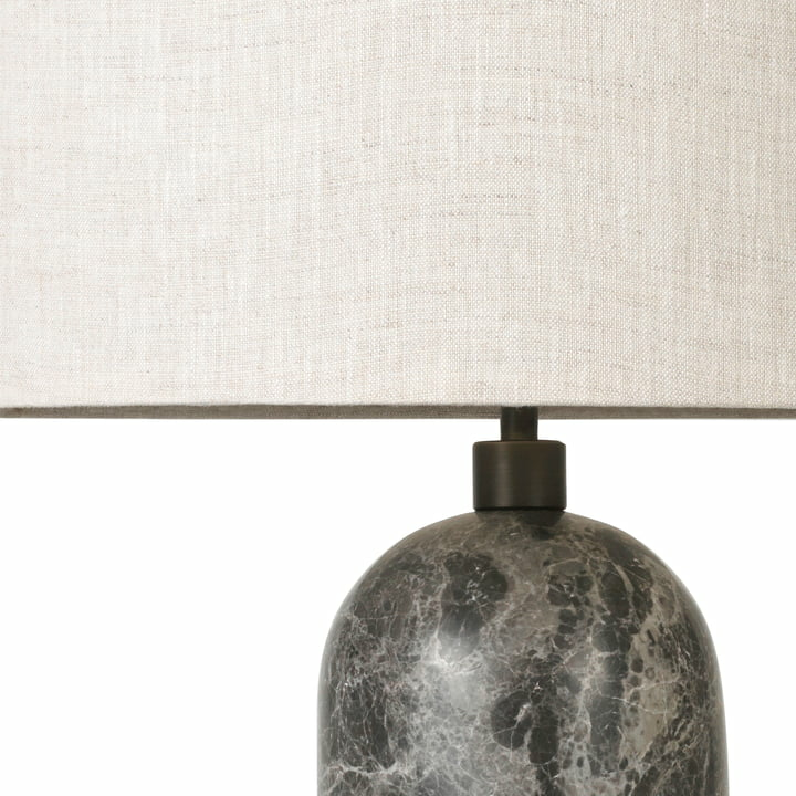 Gubi Gravity Tischleuchte Tischlampe Bürolampe Lampe Large Canvas Marmor Grau  B-Ware - 5710902775115