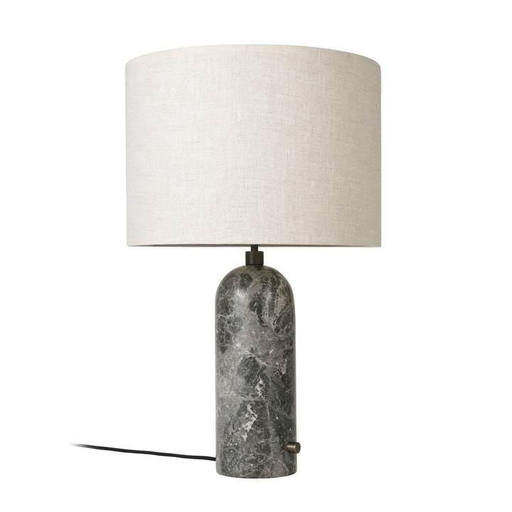 Gubi Gravity Tischleuchte Tischlampe Bürolampe Lampe Large Canvas Marmor Grau  B-Ware - 5710902775115