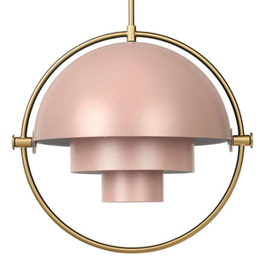 B-Ware Gubi Hängeleuchte Pendelleuchte Multi Lite Rosé Messing Stahl Design Weisdorf