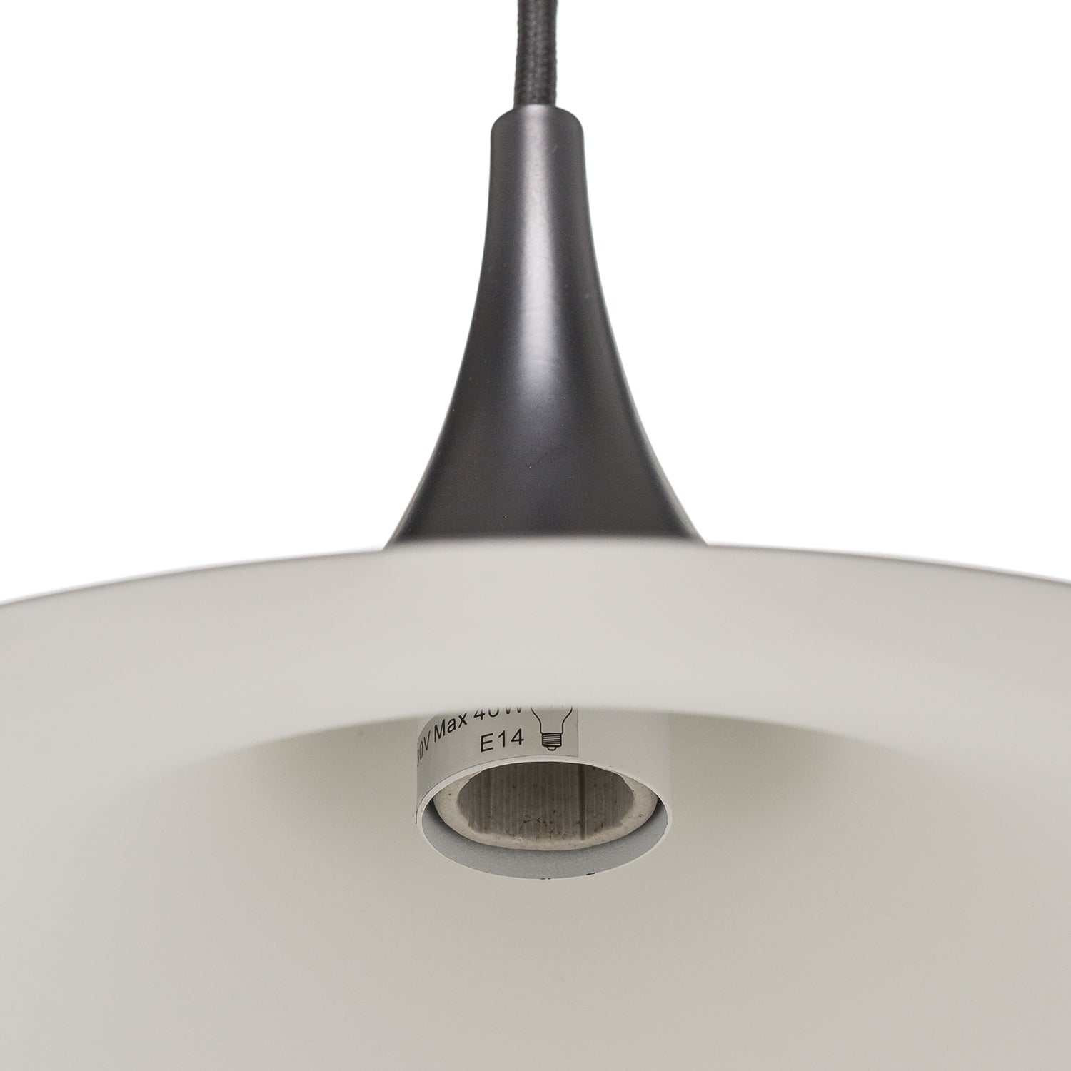 B-Ware Gubi Semi Pendelleuchte Pendelleuchte Lampe Leuchte Wohnzimmer Designer ø47 Blac - 5710902040015