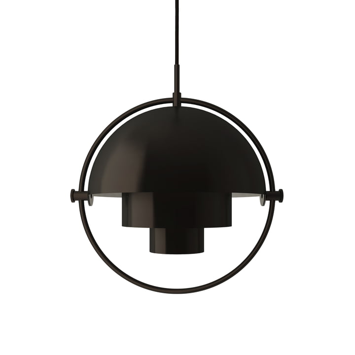 Gubi Multi-Lite Pendelleuchte S Hängeleuchte Hängelampe Ø22,5 cm Messing schwarz - 5715015214209