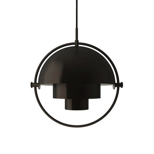 B-Ware Gubi Multi-Lite Pendelleuchte S Hängeleuchte Hängelampe Ø22,5 cm Messing schwarz