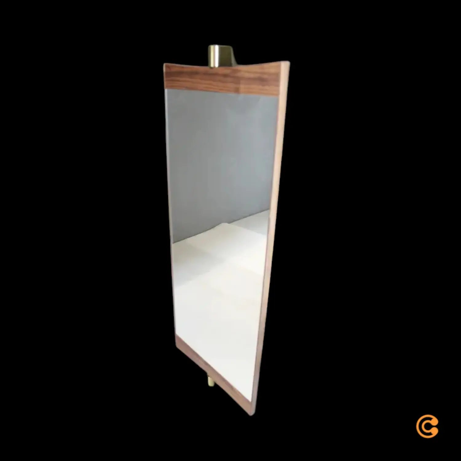 B-Ware Gubi Wandspiegel Spiegel Vanity Spiegelglas 74x28cm Walnuss Siehe Text/Foto - 5715015785426
