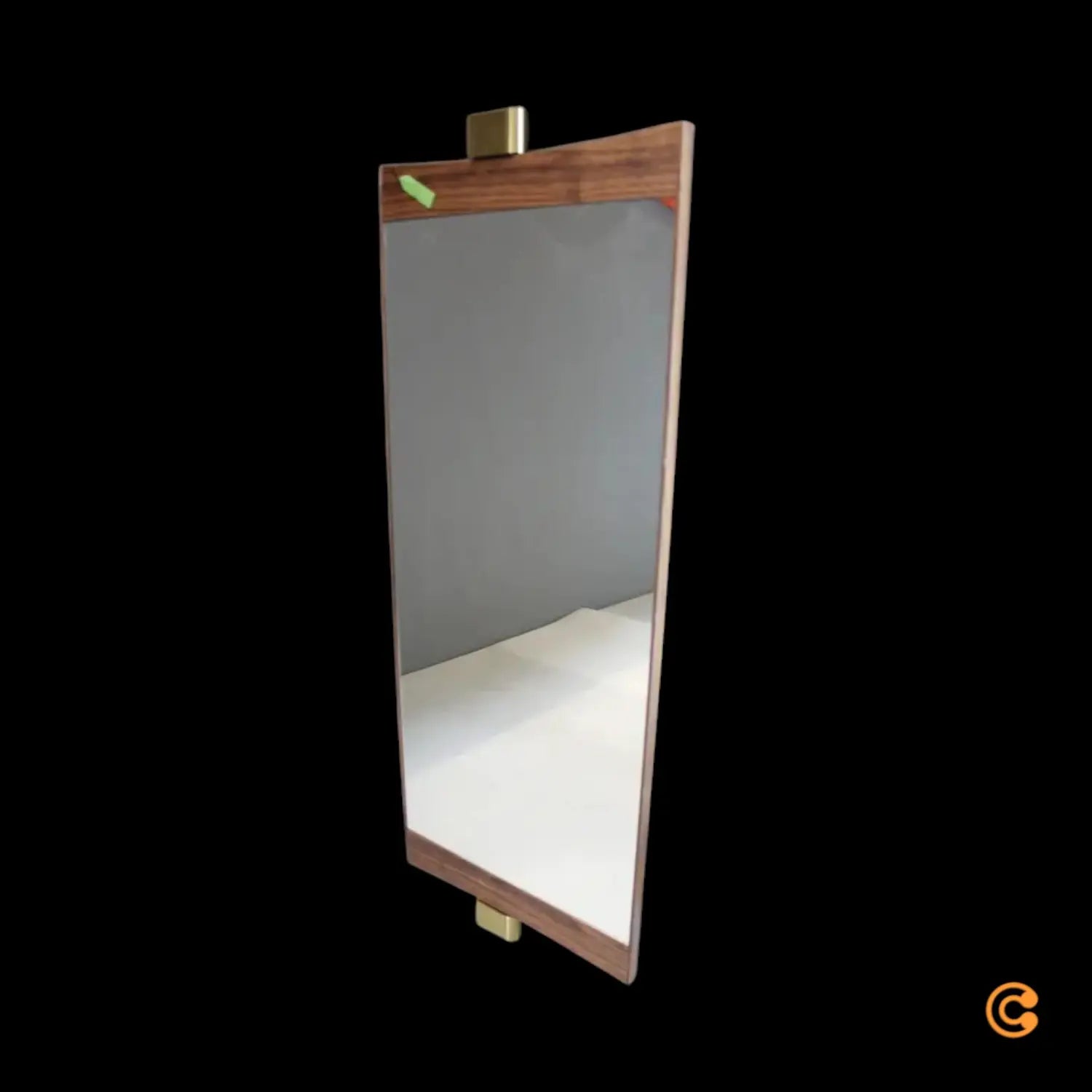 B-Ware Gubi Wandspiegel Spiegel Vanity Spiegelglas 74x28cm Walnuss Siehe Text/Foto - 5715015785426