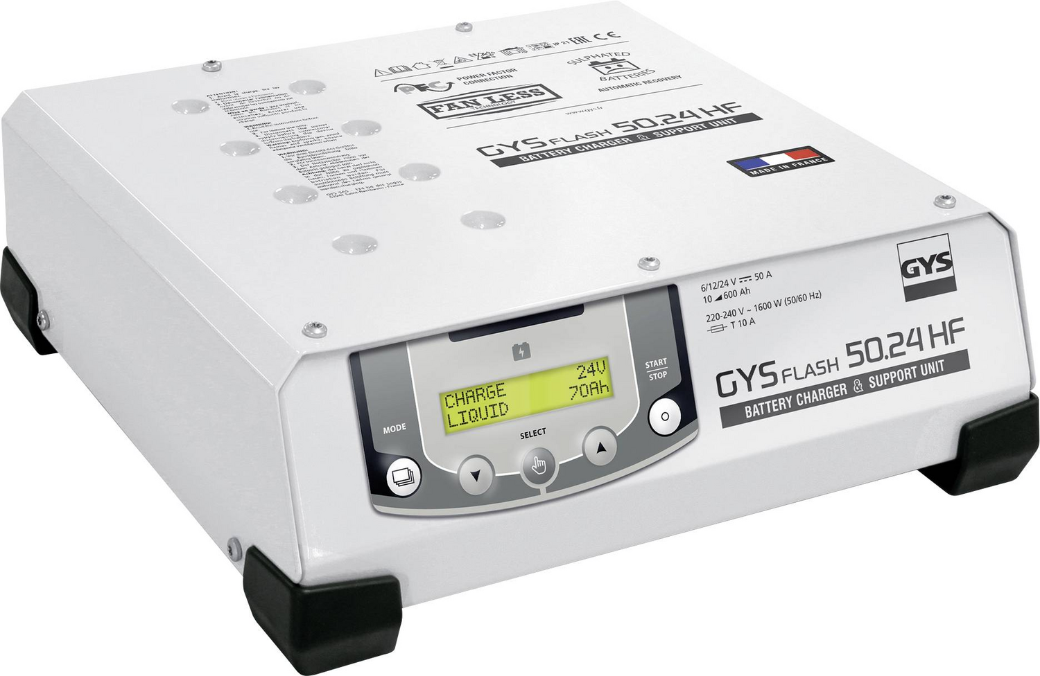 B-Ware Gys Automatikladegerät Batterieladegerät Gysflash Hf 50 A 6 V 12 V 24 V Ladegerät