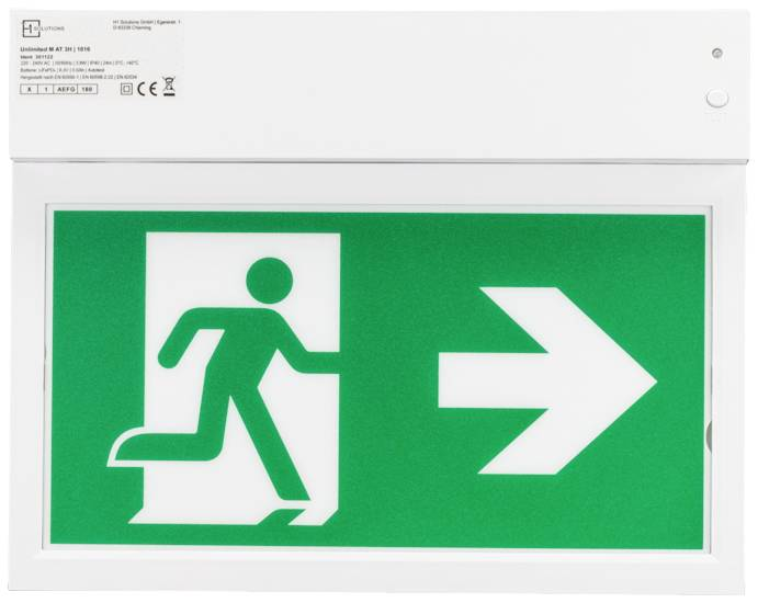 H1 Solutions 1016 Led Fluchtweg Notbeleuchtung Eek A A   G Rechts Links Runter B-Ware - 4255637500164