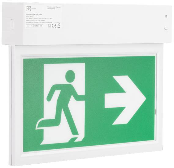 H1 Solutions 1016 Led Fluchtweg Notbeleuchtung Eek A A   G Rechts Links Runter B-Ware - 4255637500164