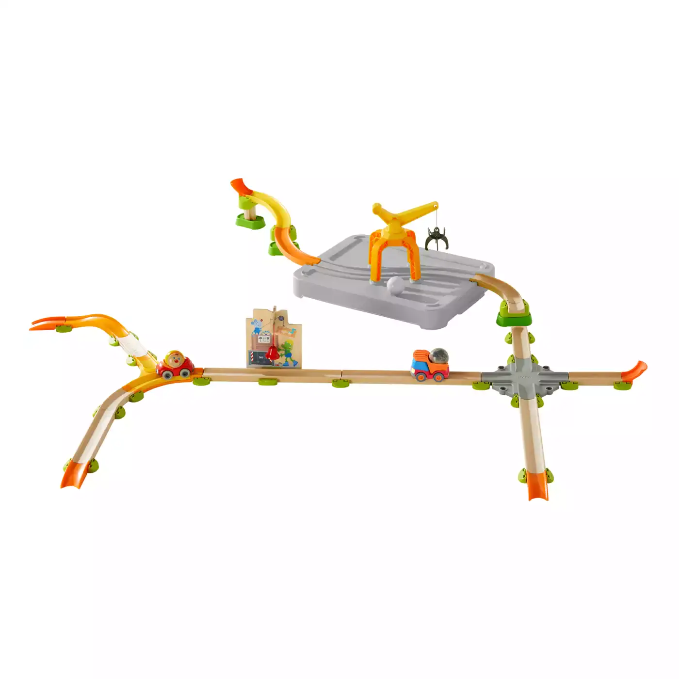Haba Kullerbü Spielbahn Bahnset Verladekran Holzspielzeug Kinder B-Ware