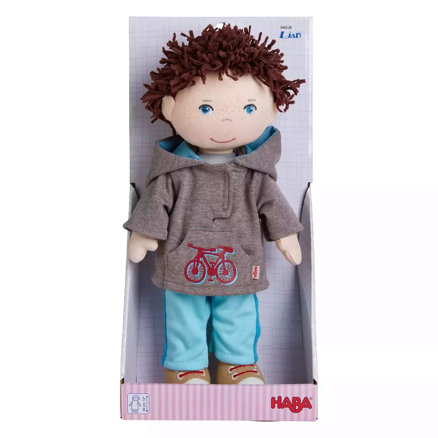 B-Ware Haba Stoffpuppe Puppe Kuschelpuppe Lian 30 Cm Braun Ab 18 Monaten Puppenkleidung - 4010168260068