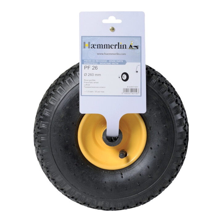 Haemmerlin Ersatzrad Laufrad Pf 26 Sackkarre Kompatibel Lufträder Big Garden B-Ware - 3155030901197