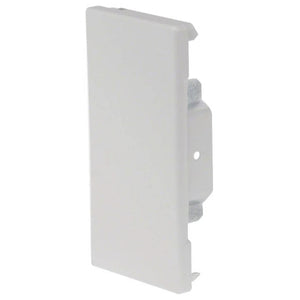 B-Ware Hager Endstück Abschlussstück Endkappe Grau Stahl 130mm X 68mm Ral7035