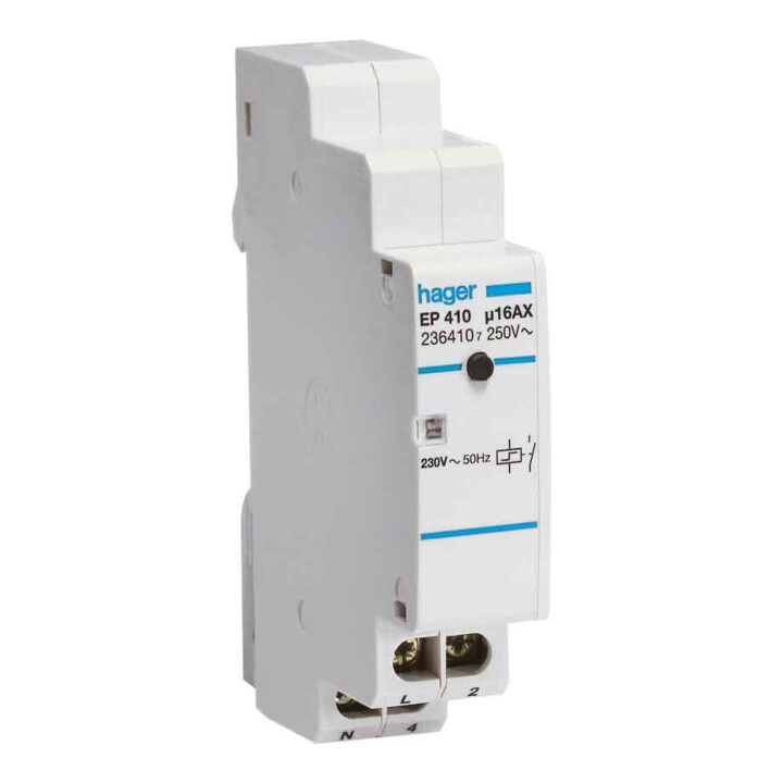 B-Ware Hager Fernschalter Schalter Relais 1 S 8 Bis 24 V Ep411 Din Schiene Elektronisch - 3250612364114