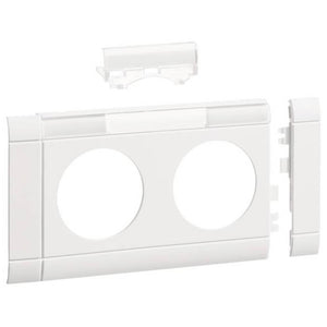 B-Ware Hager Blende Abdeckung GB080219016 2fach OT 80 mm verkehrsweiß Weiß 8 STÜCK