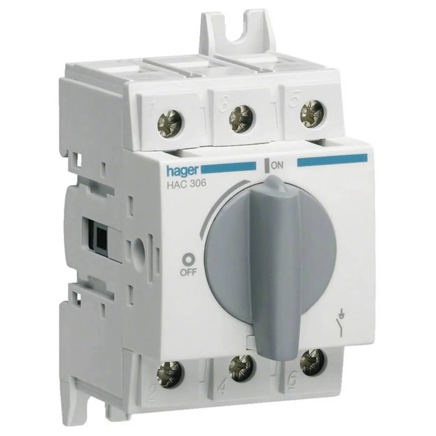 B-Ware Hager Lasttrennschalter Hauptschalter Schalter 3polig 63 A Hutschiene Montage - 3250613140274
