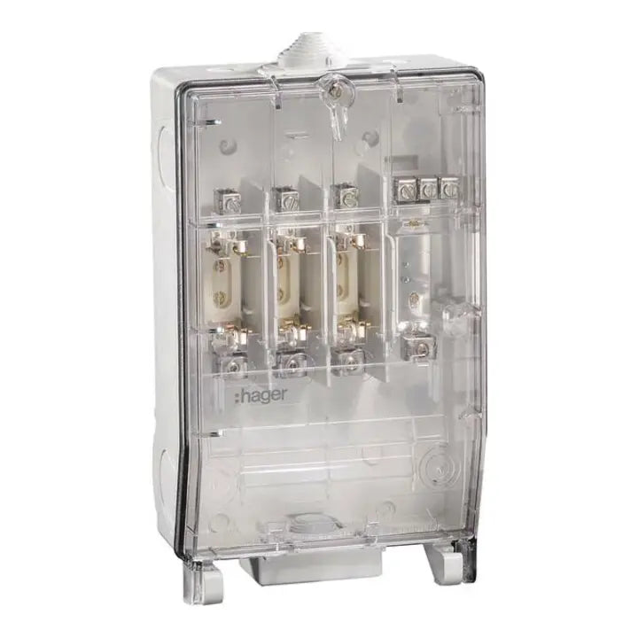 B-Ware Hager Hausanschlusskasten Verteiler Kasten K3 Kh00 Nh Sicherung Transparen K3 - 3250611070863