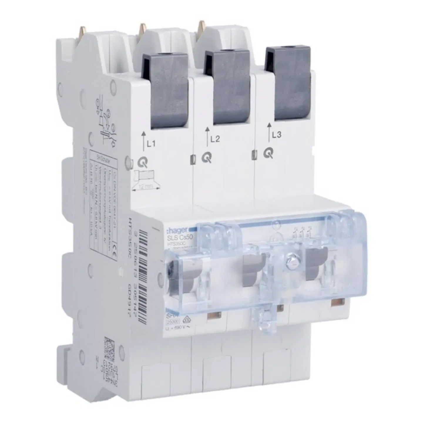 B-Ware Hager Hauptleitungsschutzschalter Sls Schalter Schutzschalter 50 A 400 V - 3250613305147