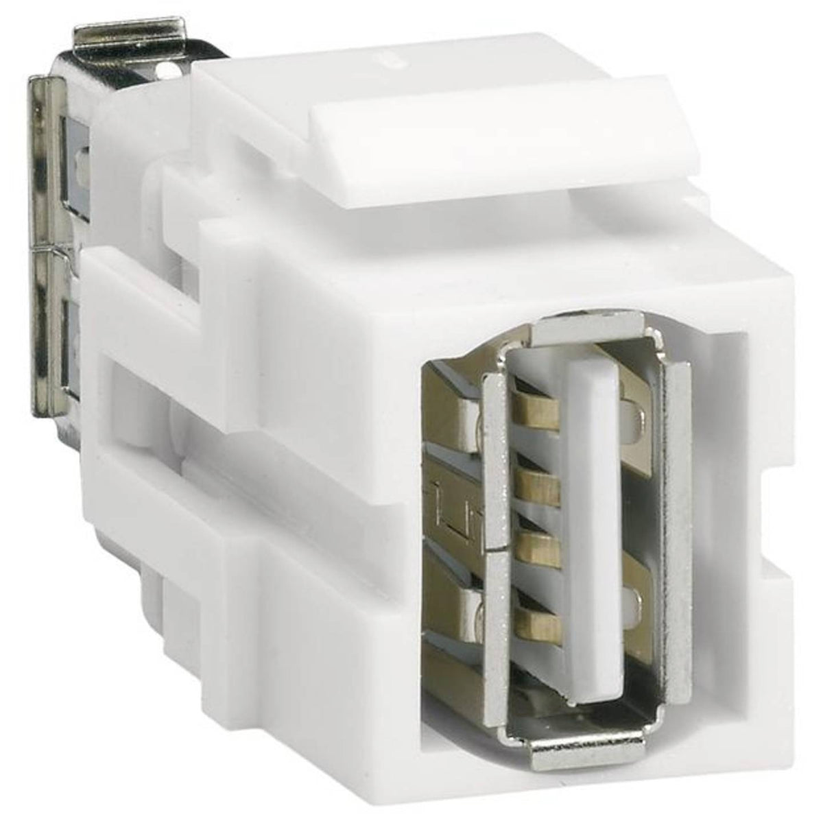 Hager Keystone Modul Einsatz USB 2.0 Buchse Universal RAL9010 Weiß 11 STÜCK - 3250611008392