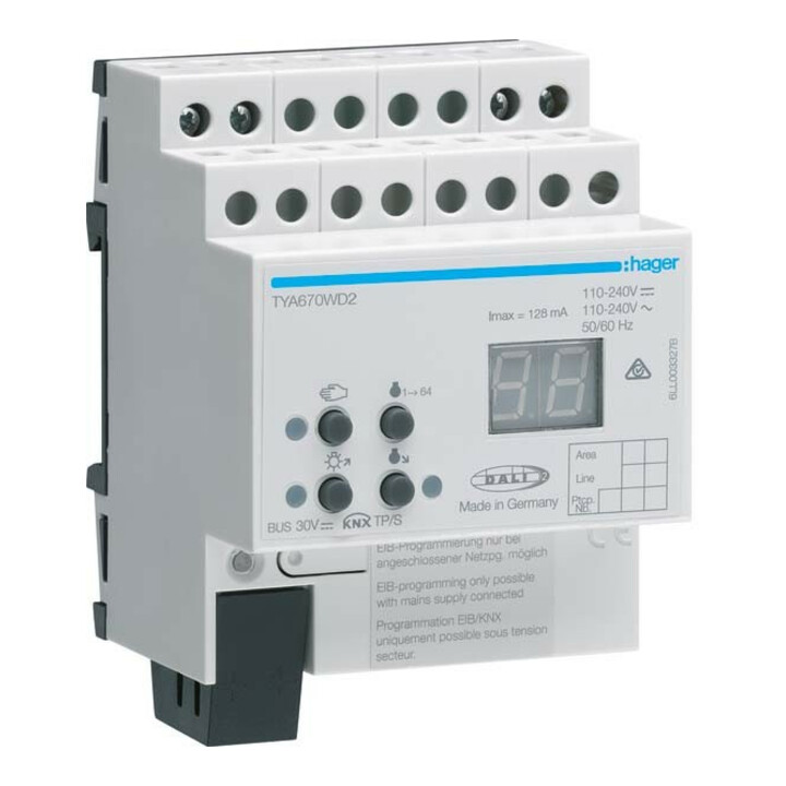 Hager Gateway Schnittstelle Knx Dali Tunable White Dali2 Beleuchtungssystem B-Ware - 3250618502497