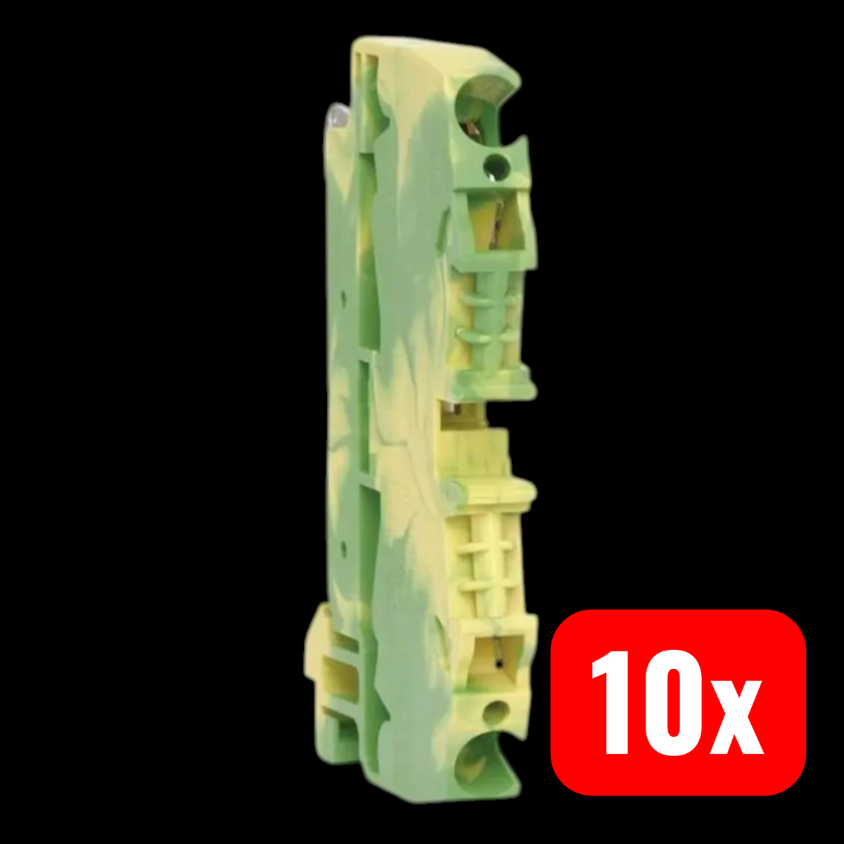 Hager Schutzleiterklemme Erdungsklemme Schraubanschluss Thermoplast 10 STÜCK - 3250613951214