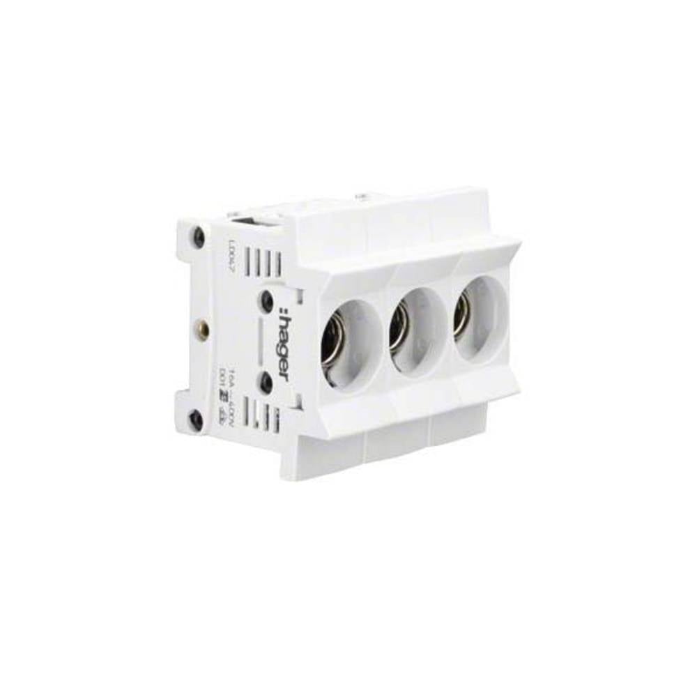 Hager Sicherungsunterteil LD047 Verteilerschranktechnik Verteilerschrank 4 STÜCK - 3250614040023
