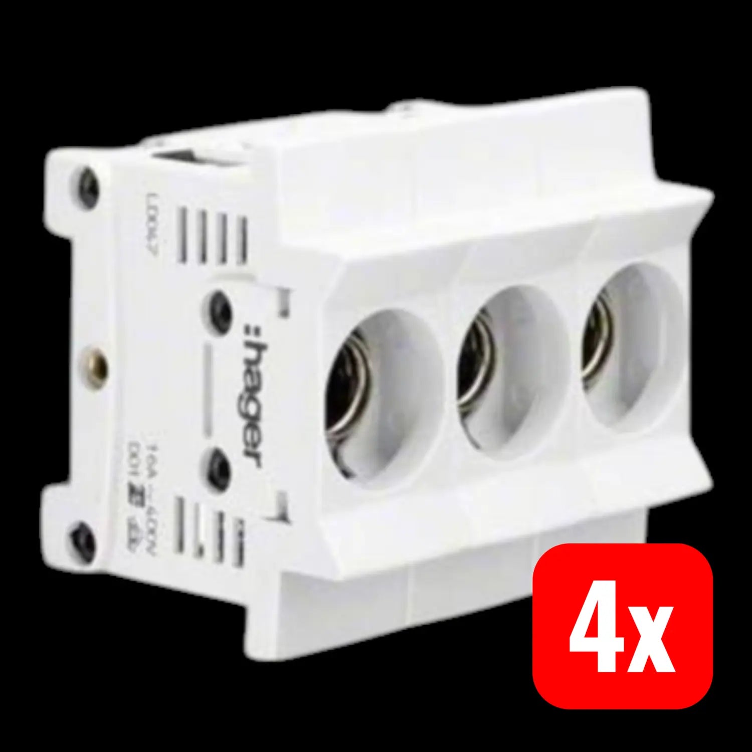 B-Ware Hager Sicherungsunterteil Ld047 Verteilerschranktechnik Verteilerschrank 4 Stück - 3250614040023