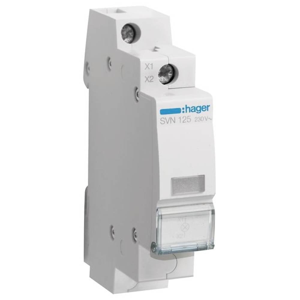 Hager SVN125 Leuchtmelder Signalgeber 230V LED Farblos IP20 - 3250615721686