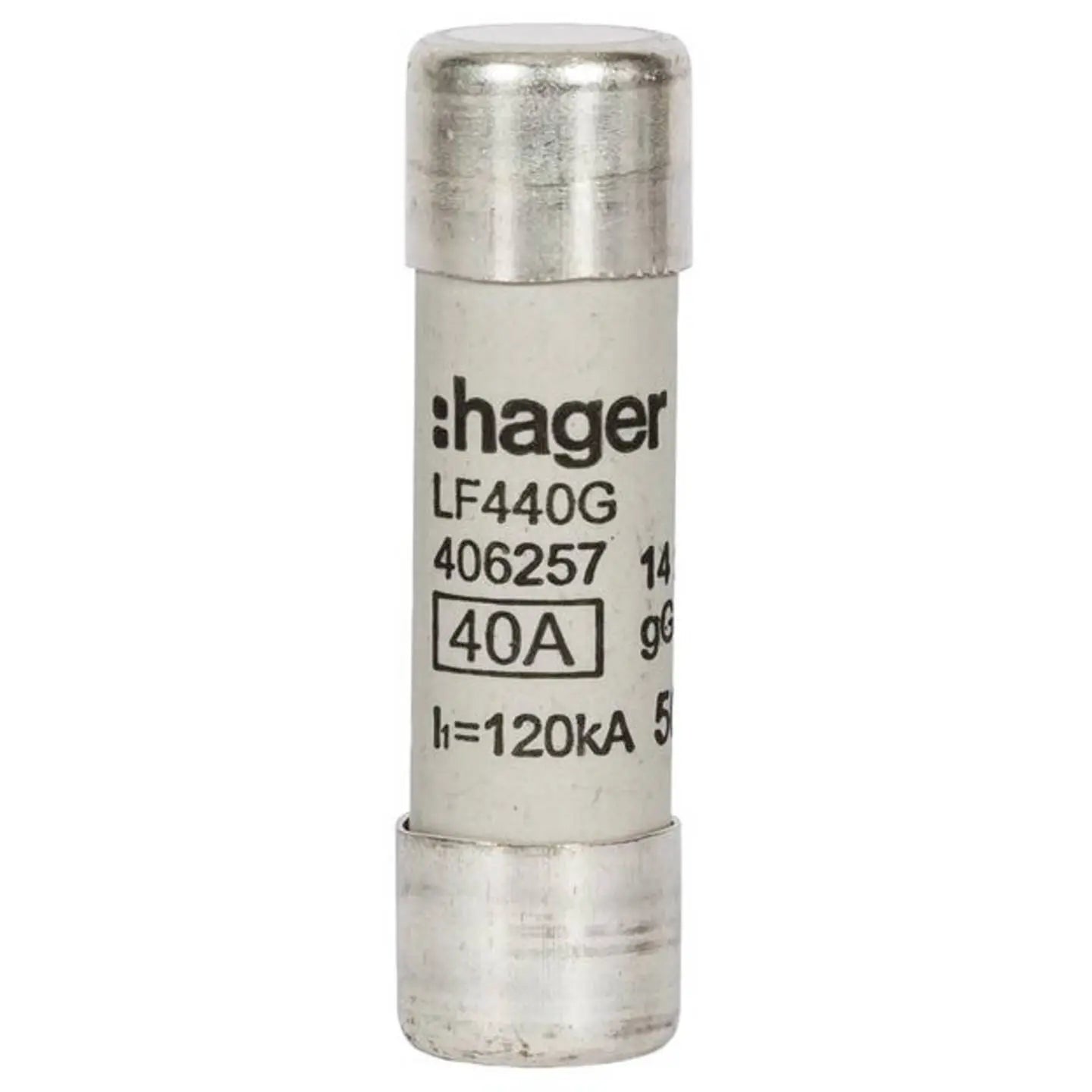 B-Ware Hager Sicherungseinsatz Feinsicherung G G 14x51mm Lf440 G 40 A Weiß 90 Stück - 3250614062575
