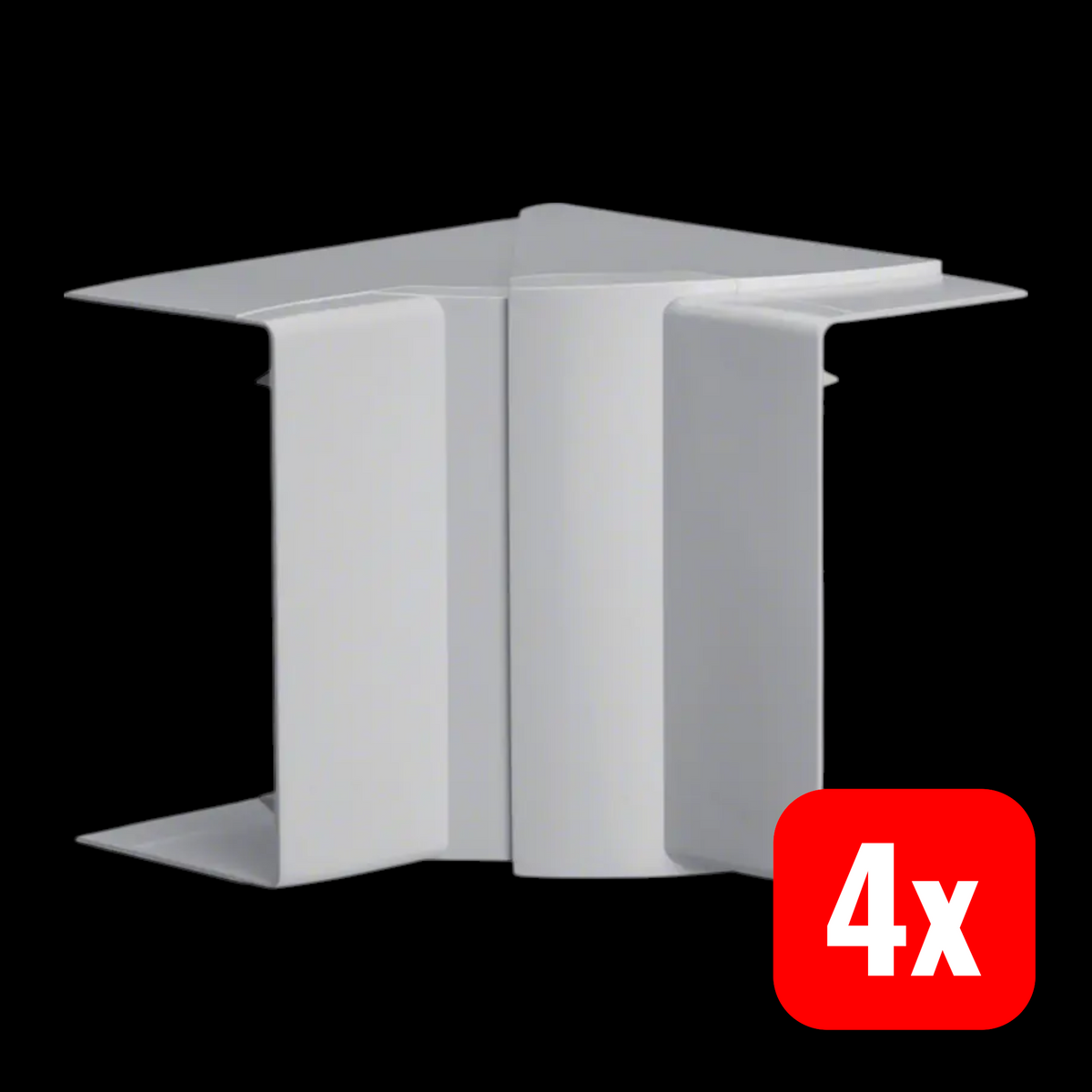 Hager Innenecke Ecke Inneneck Führung Kabelkanal Lichtgrau 110 x 60 mm 4 STÜCK - 4012740022903