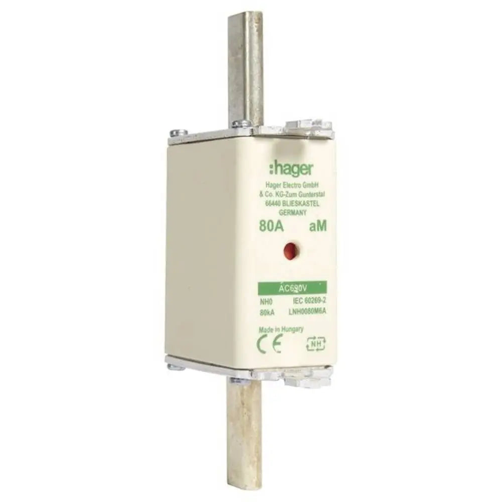B-Ware Hager Lnh0080 M6 A Nh Sicherung Schmelzsicherung 80 A Elektroinstallation 3 St - 3250614125898